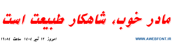 فونت نیکو ایتالیک - B Nikoo Italic